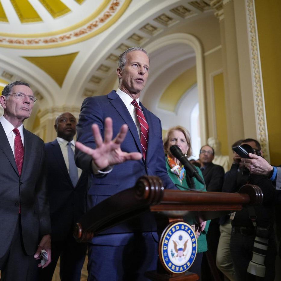 Trump gives GOP senators his support as they charge ahead on tax package and spending cuts